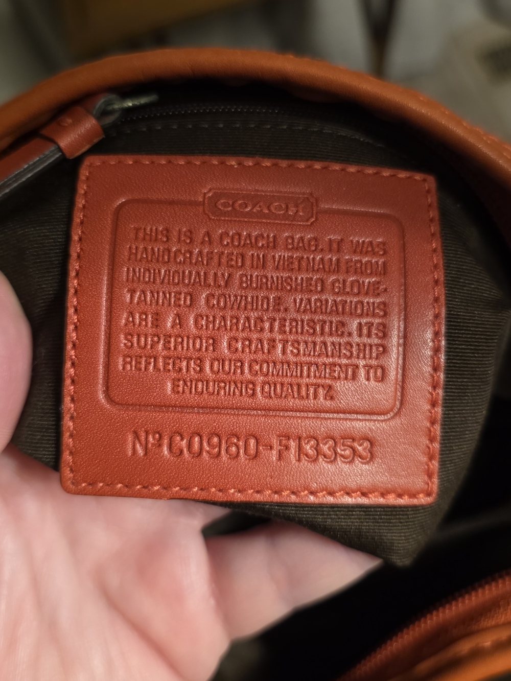 Coach Medium Chili Bleecker Bucket Bag F13353 - Picture 3 of 9